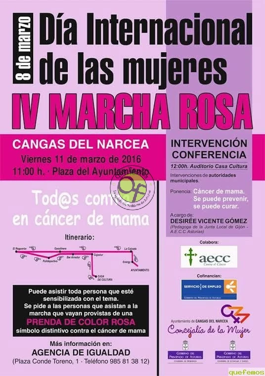 IV Marcha Rosa en Cangas del Narcea 2016