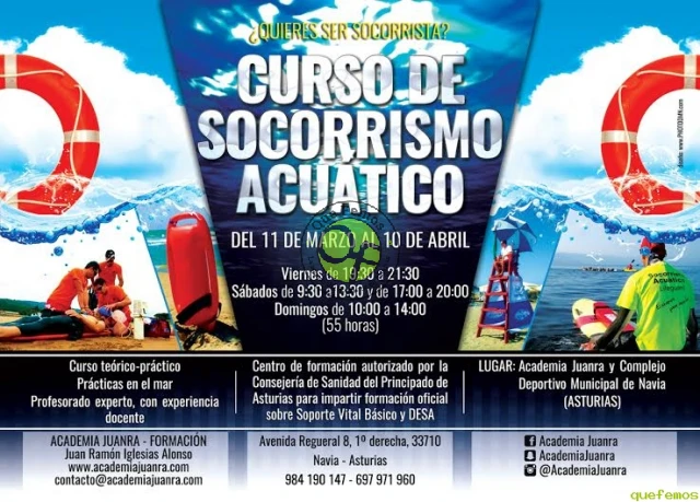 Curso de socorrismo acuático  en Navia