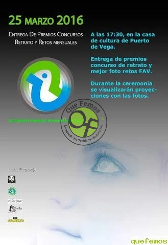 FAV entrega los premios de retrato y retos mensuales en Puerto de Vega