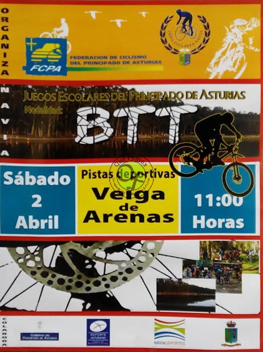 Navia acoge los Juegos Escolares del Principado de Asturias en BTT