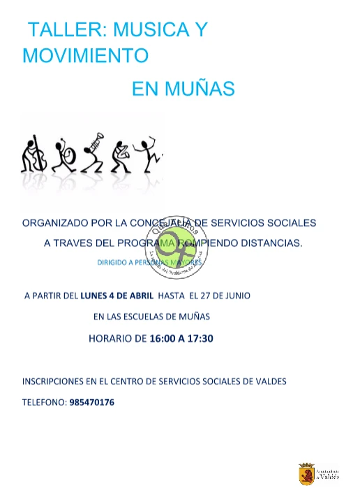 Taller de Música y Movimiento en las escuelas de Muñas