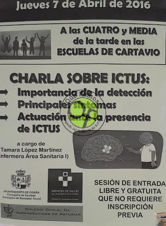 Escuela de Salud de Coaña: charla sobre el ictus
