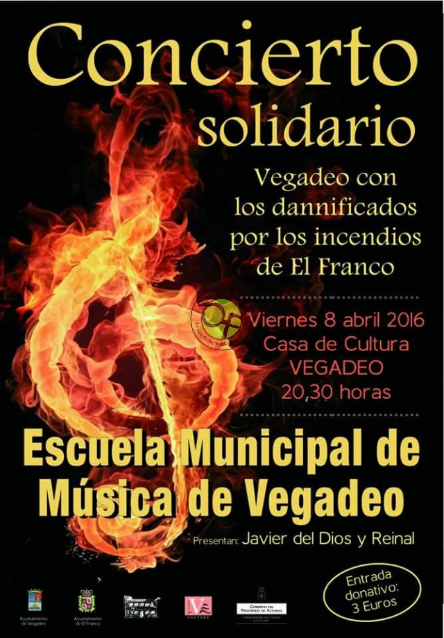 Concierto solidario de la Escuela de Música de Vegadeo