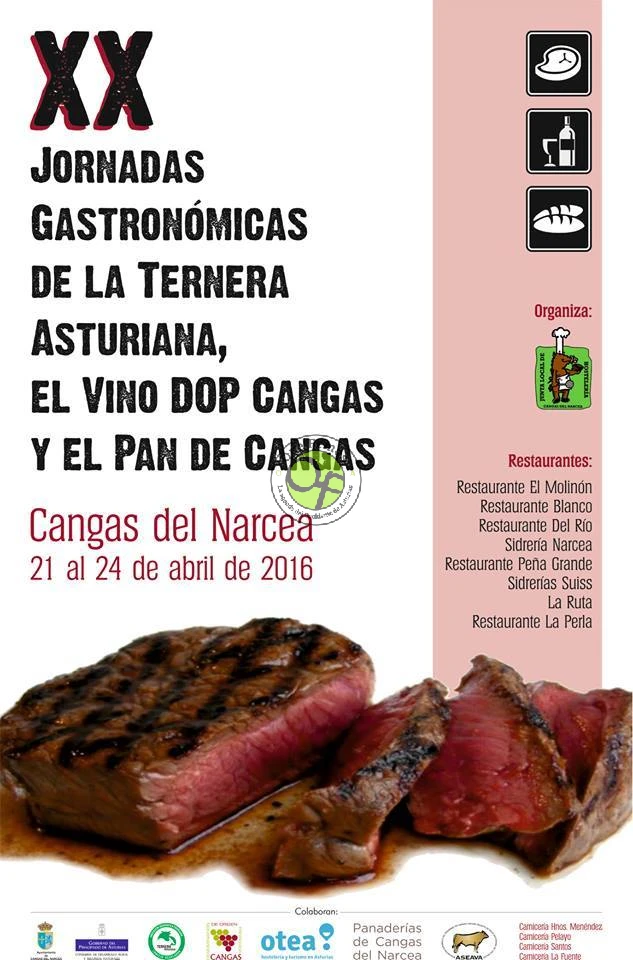 XX Jornadas Gastronómicas de la Ternera Asturiana, el Vino DOP Cangas y el Pan de Cangas