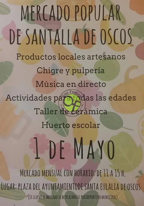 Mercado Popular en Santalla de Oscos: Puente de Mayo 2016
