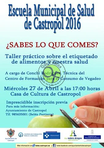 Escuela de Salud de Castropol: ¿sabes lo que comes?