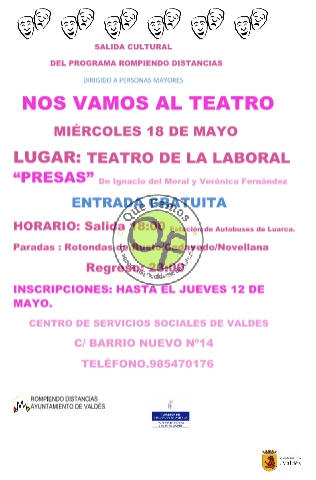 Salida al teatro de La Laboral desde Valdés