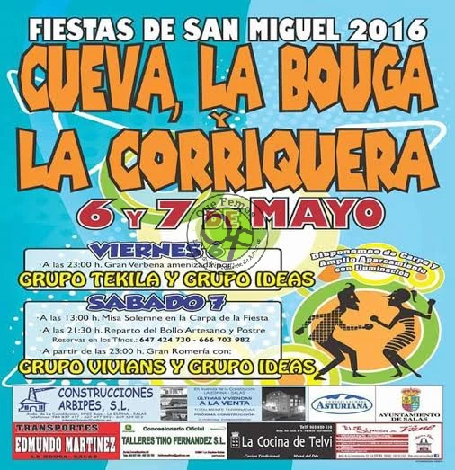 Fiestas de San Miguel 2016 en Cueva, La Bouga y La Corriquera