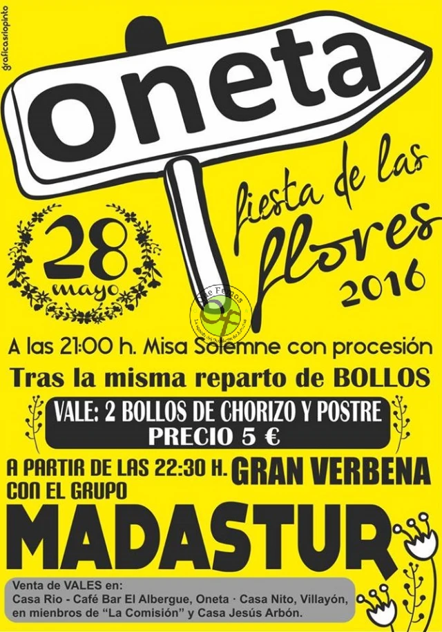 Fiesta de las Flores 2016 en Oneta