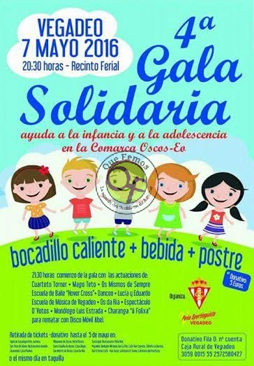 IV Gala Solidaria 2016 en Vegadeo