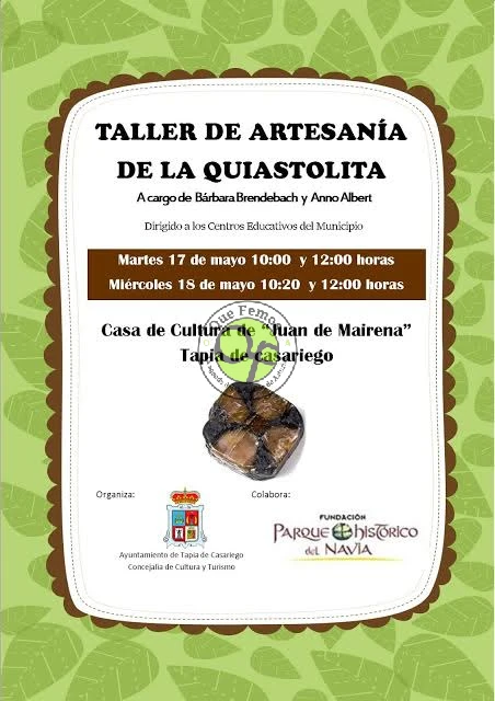 Taller de artesanía de la Quiastolita en Tapia