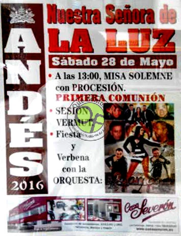 Fiestas de Nuestra Señora de La Luz 2016 en Andés