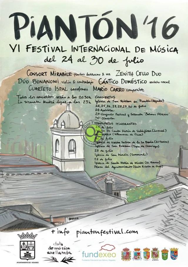 VI Festival Internacional de Música de Piantón 2016