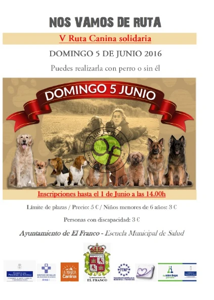 V Ruta Canina Solidaria en El Franco