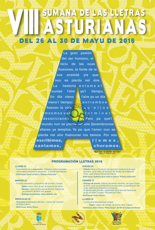 VIII Sumana de las L.letras Asturianas en Cangas del Narcea 2016