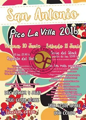Fiestas de San Antonio 2016 en Pico La Villa de Tineo
