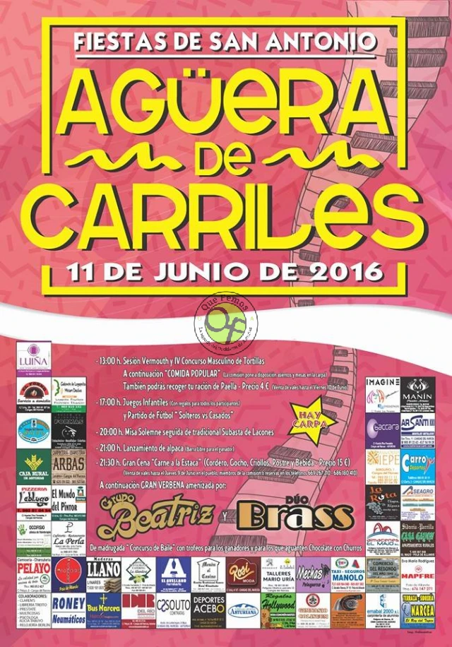 Fiestas de San Antonio 2016 en Agüera de Carriles