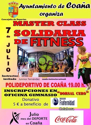 Master Class Solidaria de Fitness,  en Coaña