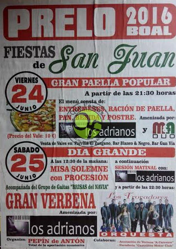 Fiestas de San Juan 2016 en Prelo