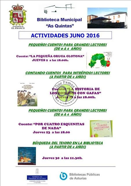 Biblioteca de As Quintas: mes de junio
