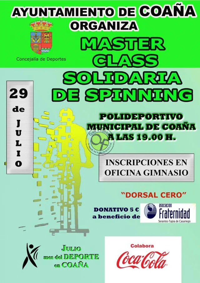 Master Class Solidaria de Spinning en Coaña