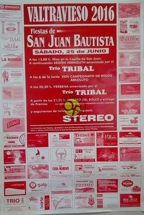 Fiestas de San Juan Bautista 2016 en Valtravieso