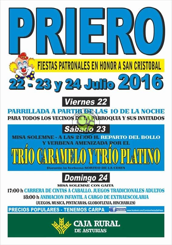 Fiestas de San Cristóbal 2016 en Priero
