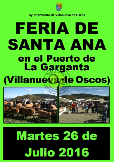 Feria de Santa Ana 2016 en La Garganta