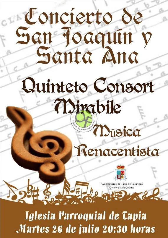 Concierto de San Joaquín y Santa Ana en Tapia