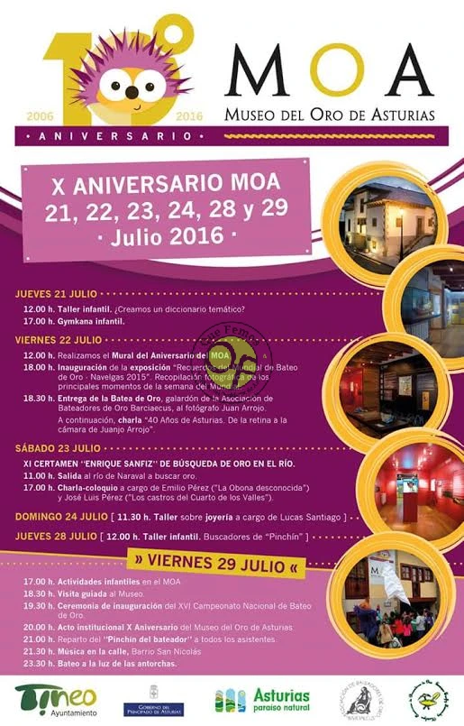 X Aniversario del Museo del Oro de Asturias