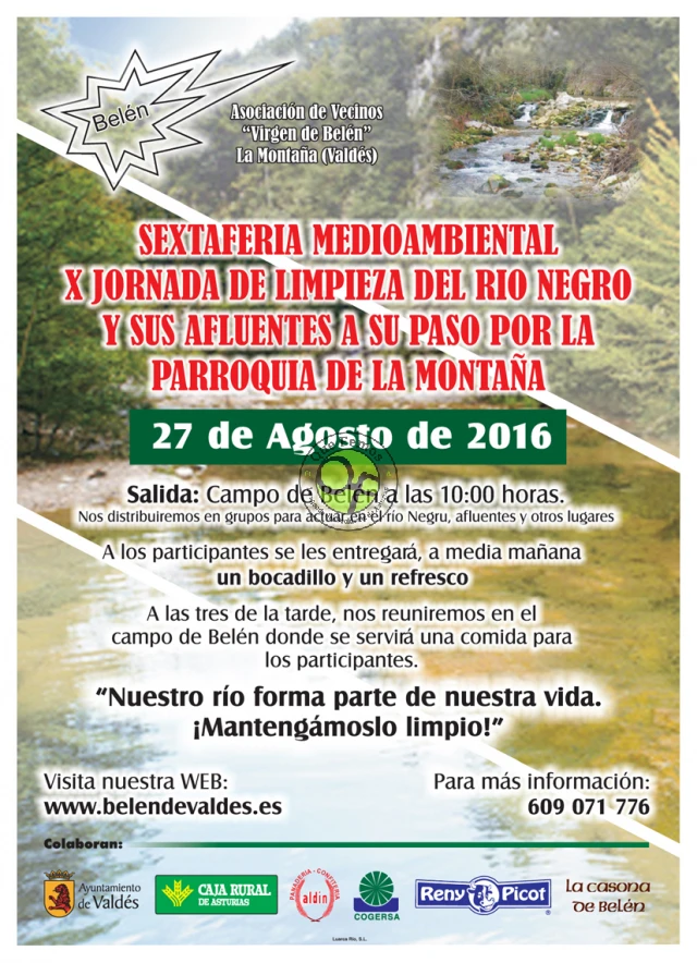 X Jornada de Limpieza del Río Negro en La Montaña 2016