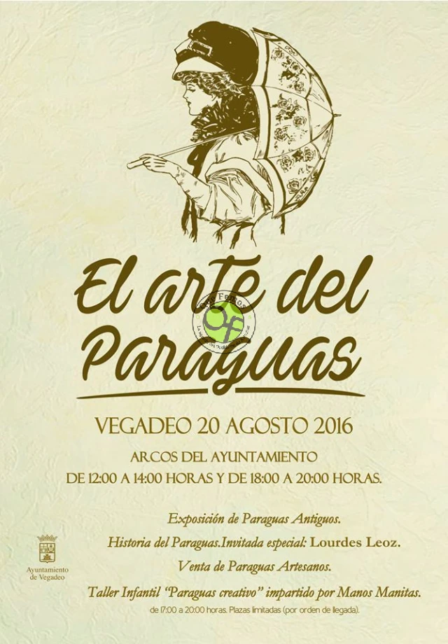 Exposición sobre el arte del paraguas y taller infantil en Vegadeo