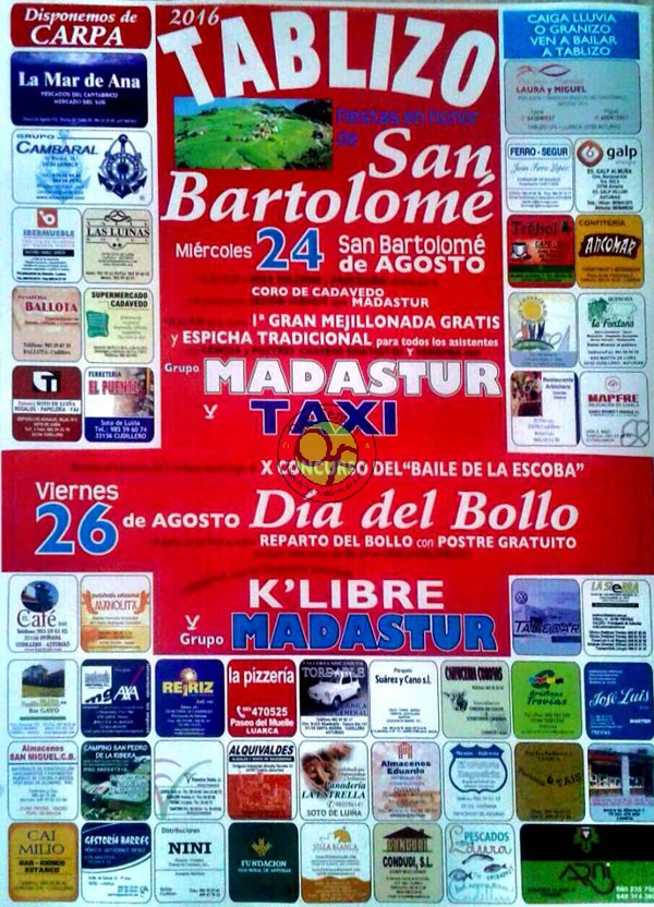 Fiestas de San Bartolomé 2016 en Tablizo