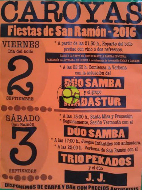 Fiestas de San Ramón 2016 en Caroyas