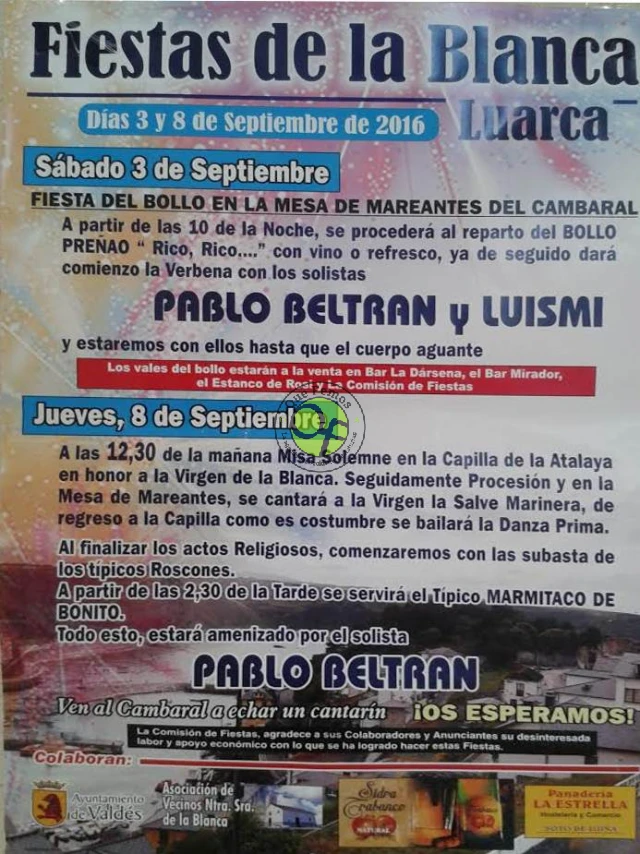 Fiestas de La Blanca 2016 en Luarca