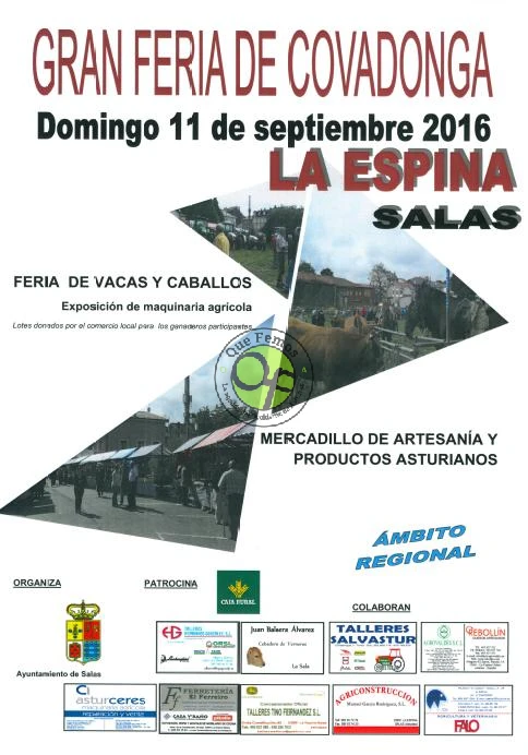 Feria de Covadonga 2016 en La Espina