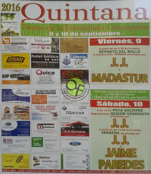 Fiestas de la Inmaculada Concepción 2016 en Quintana