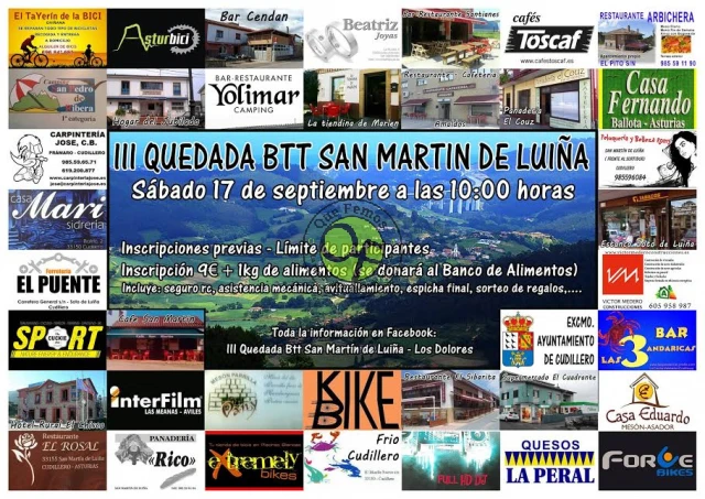 III Quedada BTT 2016 en San Martín de Luiña