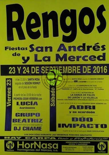 Fiestas de San Andrés y La Merced 2016 en Rengos