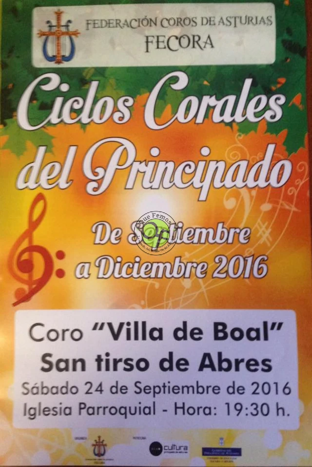 Concierto del Coro Villa de Boal en San Tirso