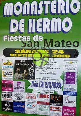 Fiestas de San Mateo 2016 en Monasterio de Hermo