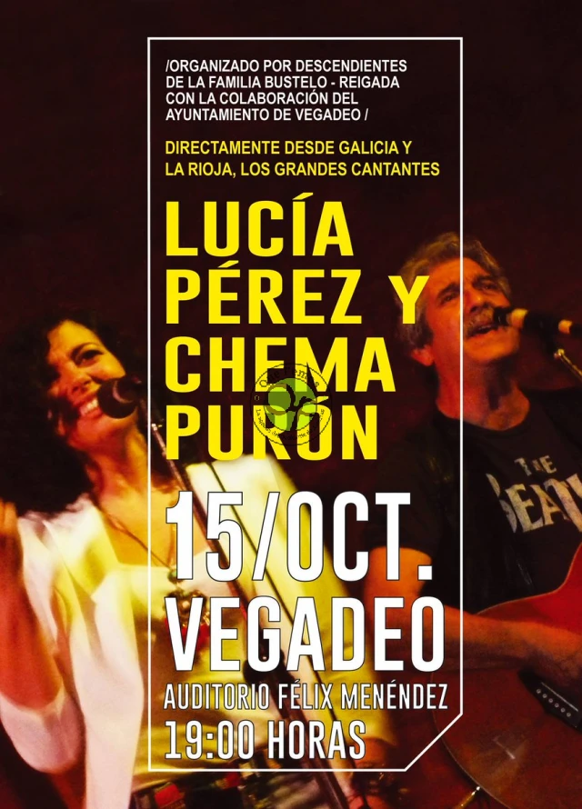 Concierto de Lucía Pérez y Chema Purón en Vegadeo