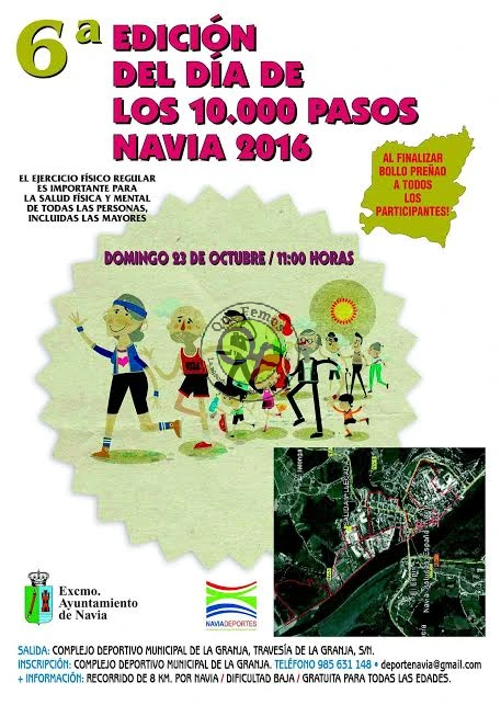 6ª Edición del Día de los 10.000 pasos en Navia 2016