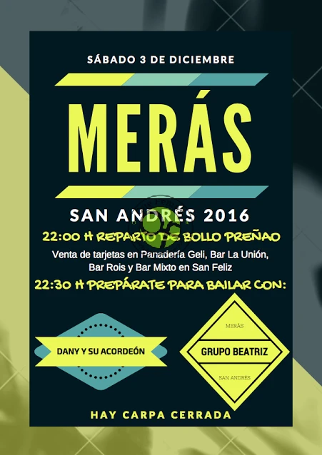 Fiestas de San Andrés 2016 en Merás