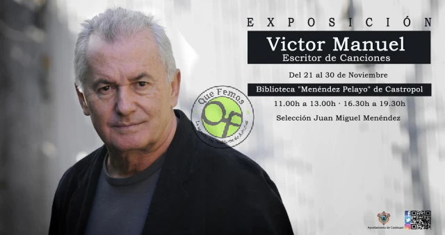 Exposición sobre Víctor Manuel en Castropol