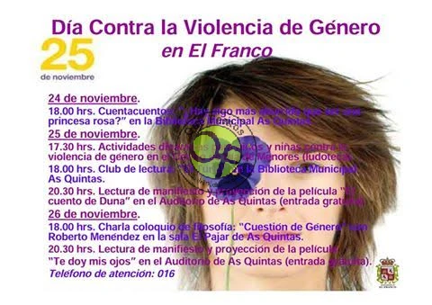 El Franco se suma a la celebración del Día Internacional Contra la Violencia de Género