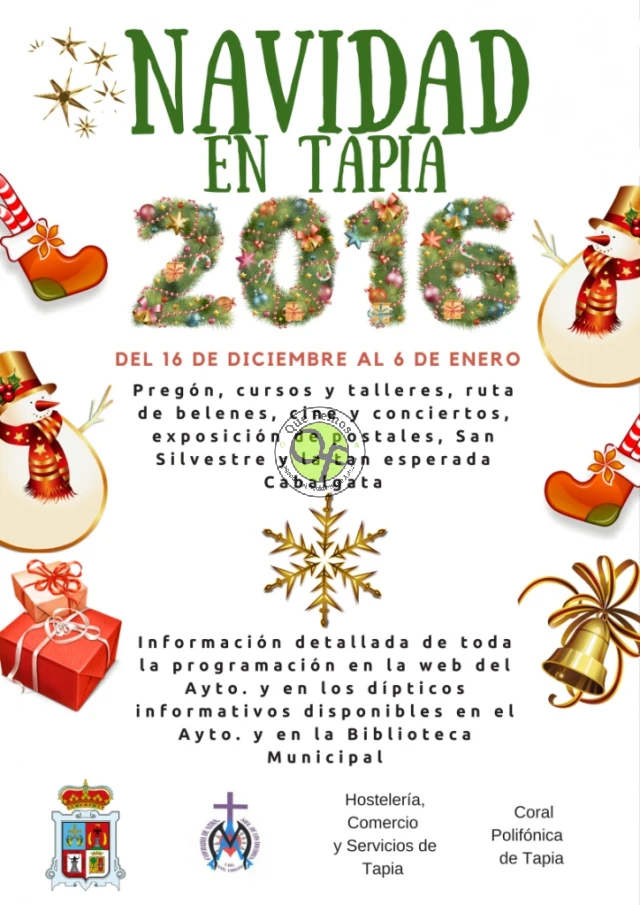 Navidad 2016 en Tapia de Casariego: programación completa