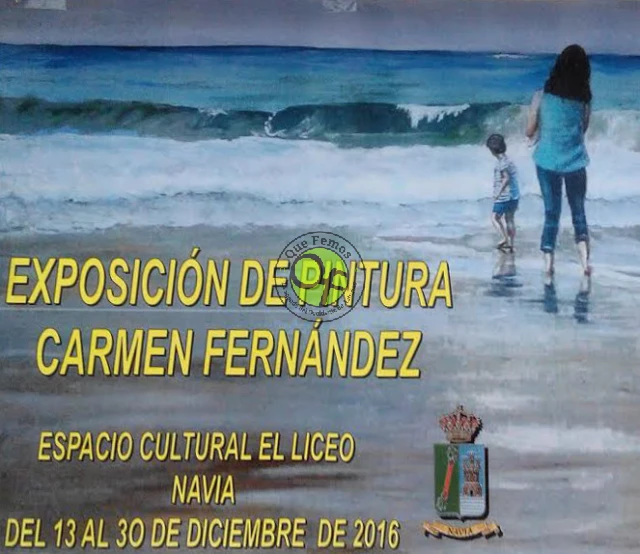 Exposición de pintura de Carmen Fernández en Navia