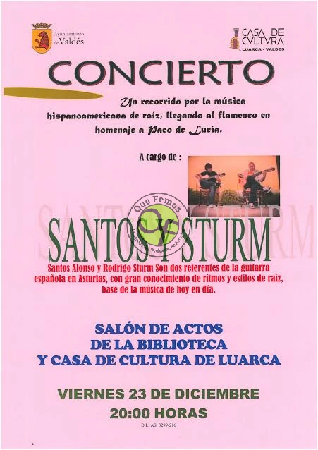 Concierto de Santos y Sturm en Luarca