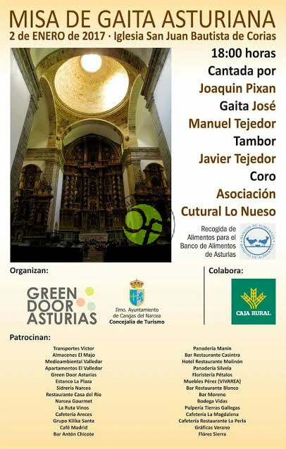Misa de gaita asturiana en Corias